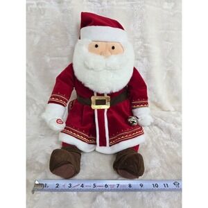 The Polar Express Animated vintage Talking Santa Claus Plush Hallmark Cards 2004